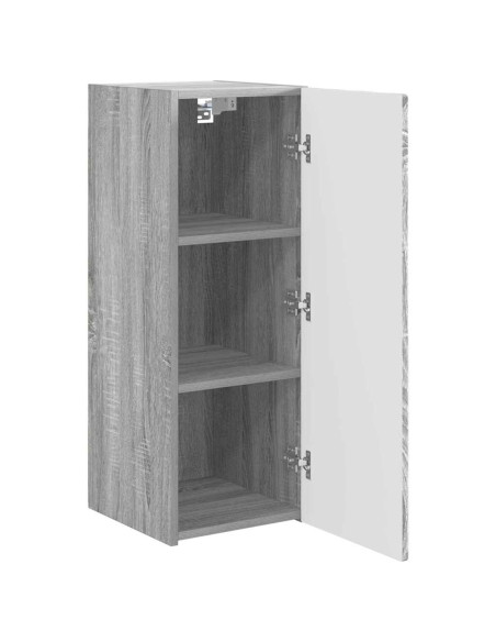 Mobile TV da parete Grigio Sonoma 30 x 31 x 80 cm