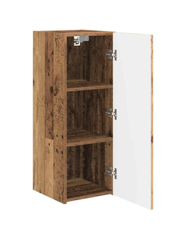 Mobile TV da parete Legno vecchio 30 x 31 x 80 cm