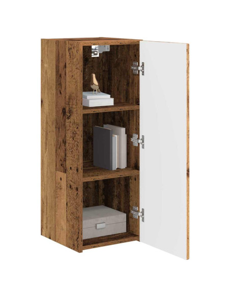 Mobile TV da parete 2 pcs Legno vecchio 30 x 31 x 80 cm