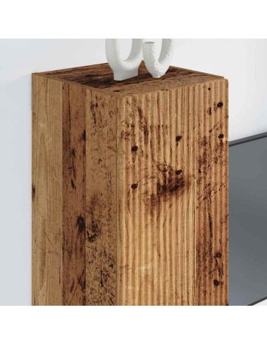 Mobile TV da parete 2 pcs Legno vecchio 30 x 31 x 80 cm