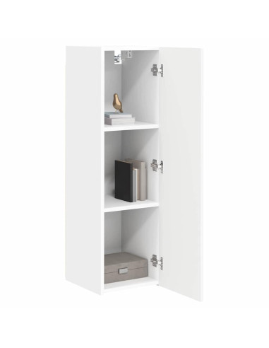 Mobile TV da parete Bianco 30 x 31 x 100 cm Legno multistrato