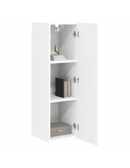 Mobile TV da parete Bianco 30 x 31 x 100 cm Legno multistrato