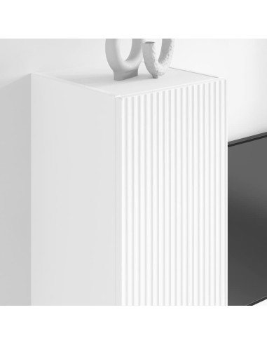 Mobile TV da parete Bianco 30 x 31 x 100 cm Legno multistrato