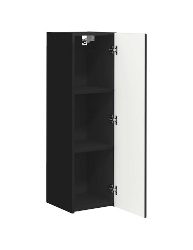 Mobile TV da parete Nero 30 x 31 x 100 cm Legno multistrato