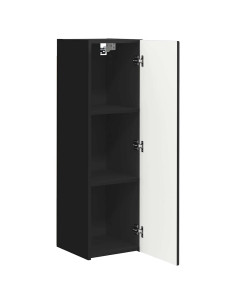 Mobile TV da parete 2 pcs Nero 30 x 31 x 100 cm 2