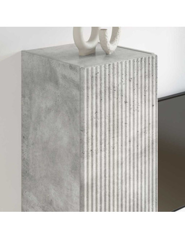 Mobile TV da parete Calcestruzzo 30 x 31 x 100 cm