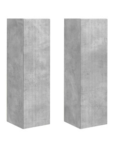 Mobile TV da parete 2 pcs Calcestruzzo 30 x 31 x 100 cm 2