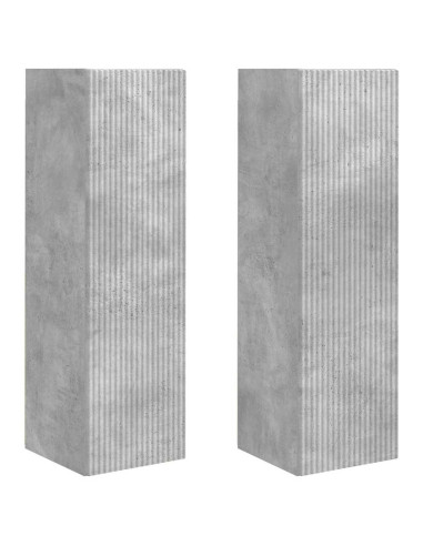 Mobile TV da parete 2 pcs Calcestruzzo 30 x 31 x 100 cm