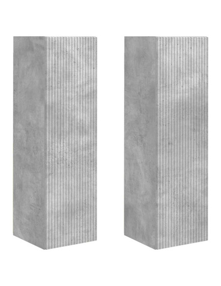 Mobile TV da parete 2 pcs Calcestruzzo 30 x 31 x 100 cm