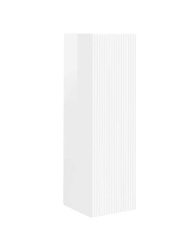 Mobile TV da parete Bianco Lucido 30 x 31 x 100 cm