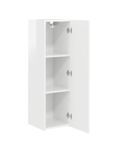 Mobile TV da parete Bianco Lucido 30 x 31 x 100 cm