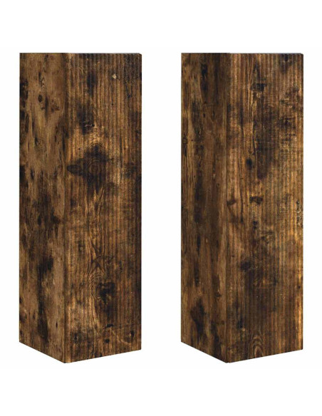 Mobile TV da parete 2 pcs Rovere fumé 30 x 31 x 100 cm