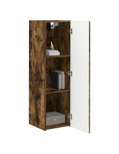 Mobile TV da parete 2 pcs Rovere fumé 30 x 31 x 100 cm