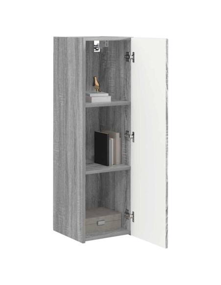 Mobile TV da parete Grigio Sonoma 30 x 31 x 100 cm