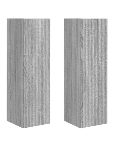 Mobile TV da parete 2 pcs Grigio Sonoma 30 x 31 x 100 cm