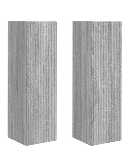 Mobile TV da parete 2 pcs Grigio Sonoma 30 x 31 x 100 cm