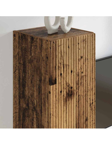 Mobile TV da parete 2 pcs Legno vecchio 30 x 31 x 100 cm