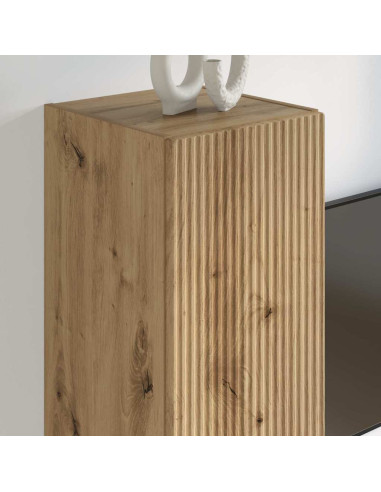 Mobile TV da parete 2 pcs Rovere Artigianale 30 x 31 x 100 cm