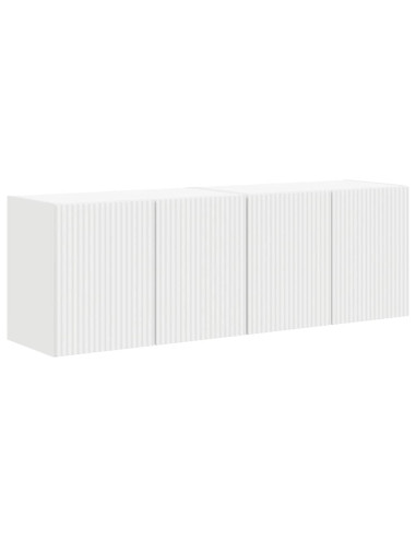 Mobile TV da parete 2 pcs Bianco 59,5 x 31 x 40 cm