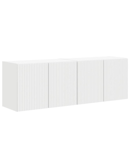 Mobile TV da parete 2 pcs Bianco 59,5 x 31 x 40 cm