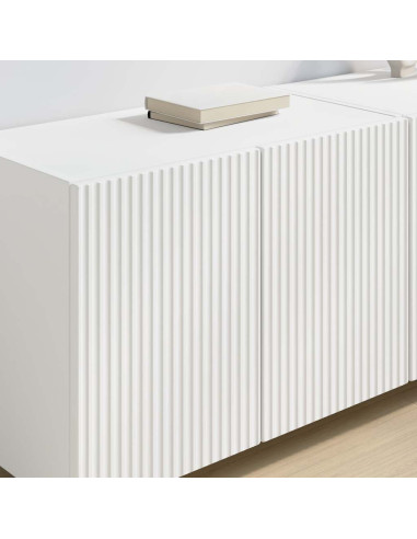 Mobile TV da parete 2 pcs Bianco 59,5 x 31 x 40 cm