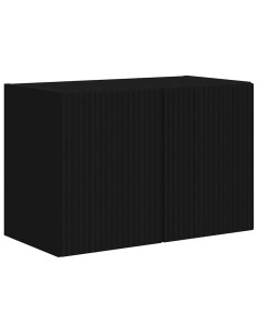 Mobile TV da parete Nero 59,5 x 31 x 40 cm Legno multistrato 2