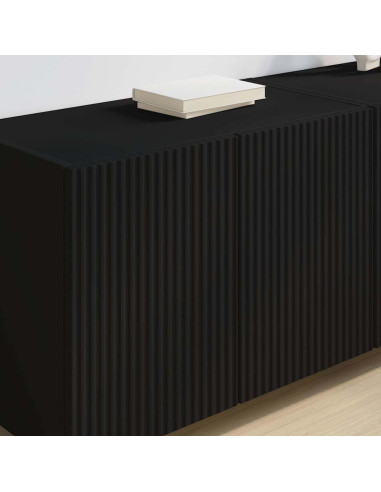 Mobile TV da parete Nero 59,5 x 31 x 40 cm Legno multistrato