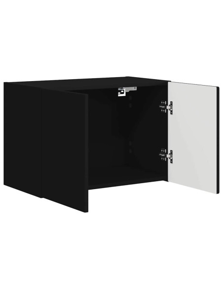 Mobile TV da parete Nero 59,5 x 31 x 40 cm Legno multistrato
