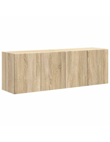 Mobile TV da parete 2 pcs Rovere Sonoma 59,5 x 31 x 40 cm