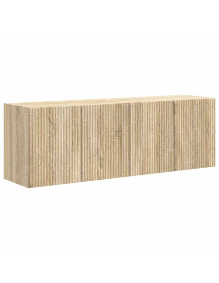 Mobile TV da parete 2 pcs Rovere Sonoma 59,5 x 31 x 40 cm