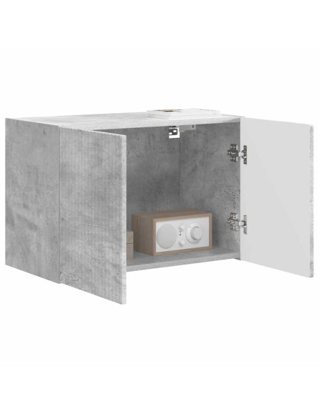 Mobile TV da parete Grigio cemento 59,5 x 31 x 40 cm