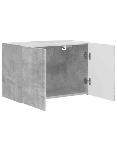 Mobile TV da parete Grigio cemento 59,5 x 31 x 40 cm