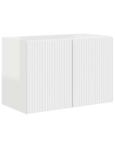 Mobile TV da parete Bianco Lucido 59,5 x 31 x 40 cm 2