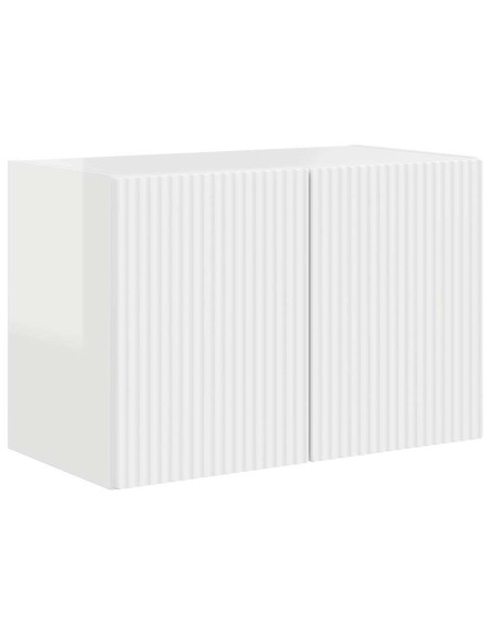 Mobile TV da parete Bianco Lucido 59,5 x 31 x 40 cm