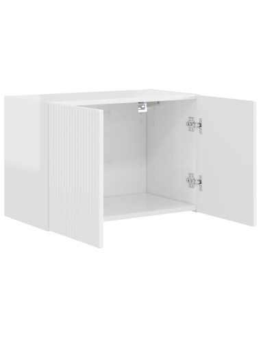 Mobile TV da parete Bianco Lucido 59,5 x 31 x 40 cm