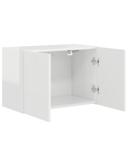 Mobile TV da parete Bianco Lucido 59,5 x 31 x 40 cm