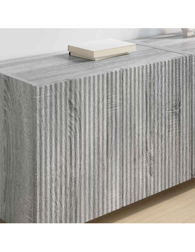 Mobile TV da parete Grigio Sonoma 59,5 x 31 x 40 cm