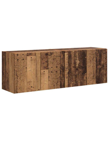 Mobile TV da parete 2 pcs Legno vecchio 59,5 x 31 x 40 cm