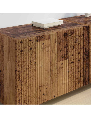 Mobile TV da parete 2 pcs Legno vecchio 59,5 x 31 x 40 cm