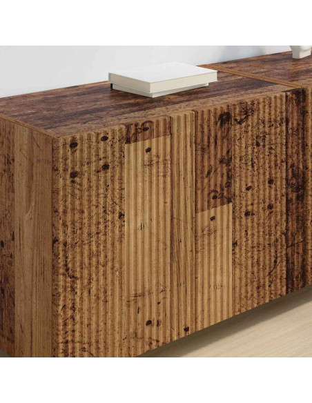 Mobile TV da parete 2 pcs Legno vecchio 59,5 x 31 x 40 cm