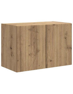 Mobile TV da parete Rovere artigianale 59,5 x 31 x 40 cm 2