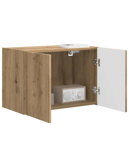 Mobile TV da parete Rovere artigianale 59,5 x 31 x 40 cm