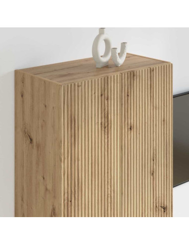 Mobile TV da parete Bianco 59,5 x 31 x 60 cm Legno multistrato