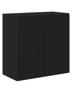 Mobile TV da parete Nero 59,5 x 31 x 60 cm Legno multistrato 2