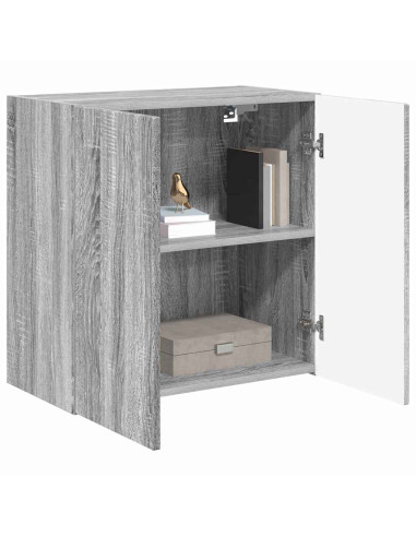 Mobile TV da parete Grigio Sonoma 59,5 x 31 x 60 cm