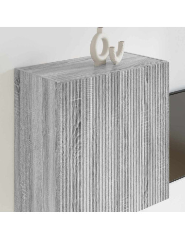 Mobile TV da parete Grigio Sonoma 59,5 x 31 x 60 cm