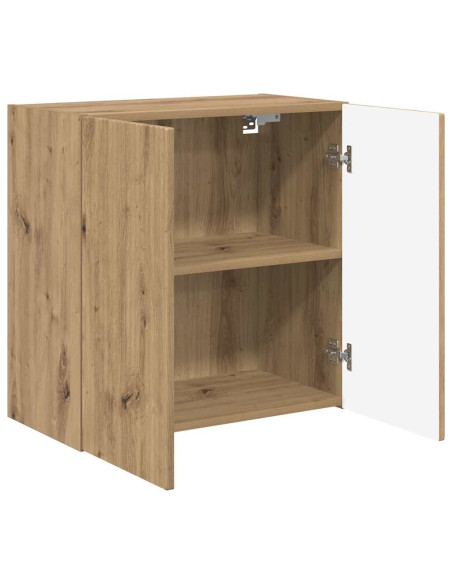 Mobile TV da parete Rovere artigianale 59,5 x 31 x 60 cm