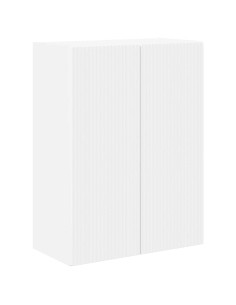 Mobile TV da parete Bianco 59,5 x 31 x 80 cm Legno multistrato 2