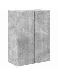 Mobile TV da parete Grigio cemento 59,5 x 31 x 80 cm 2