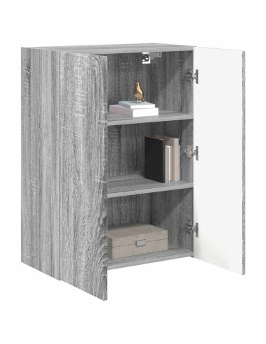 Mobile TV da parete Grigio Sonoma 59,5 x 31 x 80 cm